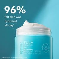 TULA Skin Care 24-7 Hydrating Day & Night Cream - Nourishing Moisturizer for Face, Maintain Skin Balance & Improve Skin Smoothness, Contains Watermelon & Apple Extract